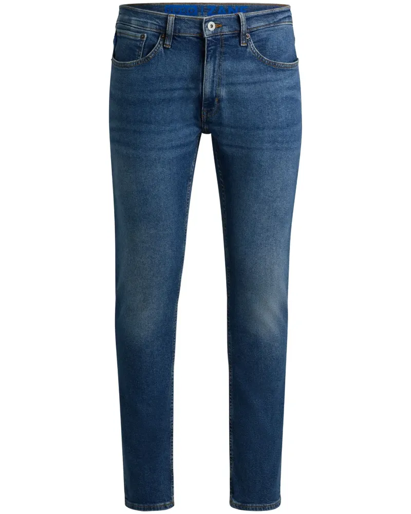 HUGO BOSS Schmale Jeans mit Stone-Wash-Effekt - Blau Blau