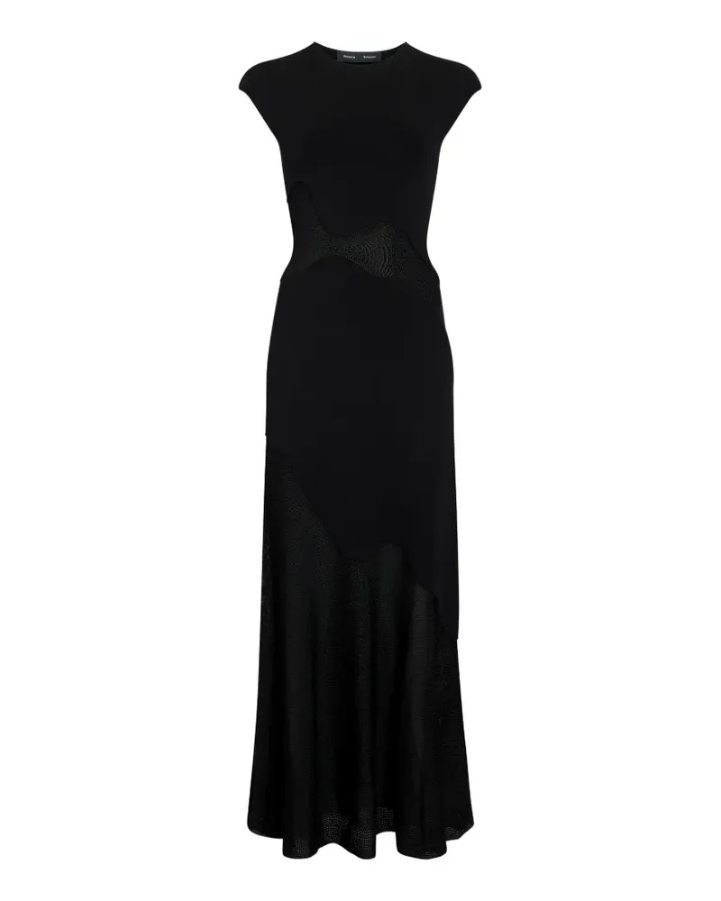 Proenza Schouler Maissa dress in compact stretch viscose - Schwarz Schwarz
