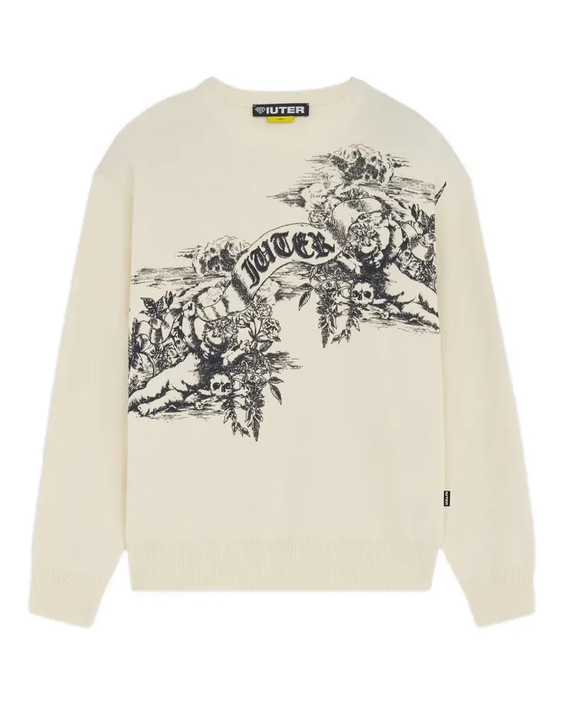 Iuter Paradise print jumper - Nude Nude