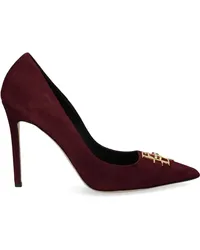 Elisabetta Franchi Pumps mit Logo-Schild 105mm Rot