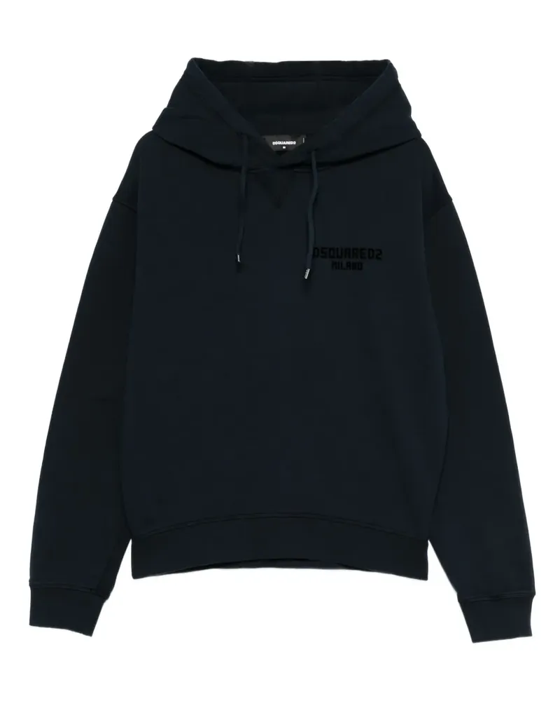 Dsquared2 Hoodie mit Logo-Print - Blau Blau