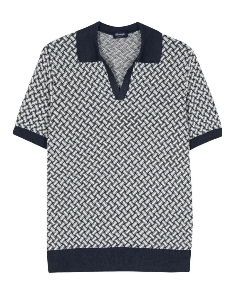 Drumohr  Klassisches T-Shirt - Blau Blau