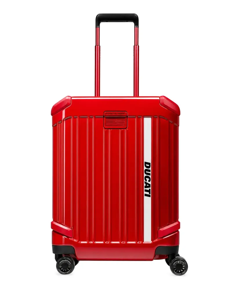 Piquadro x Ducati Koffer mit Logo-Print - Rot Rot