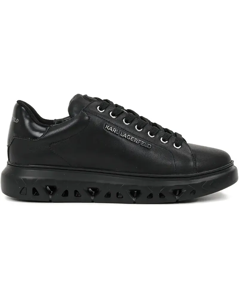 Karl Lagerfeld Sneakers mit Schnürung - Schwarz Schwarz