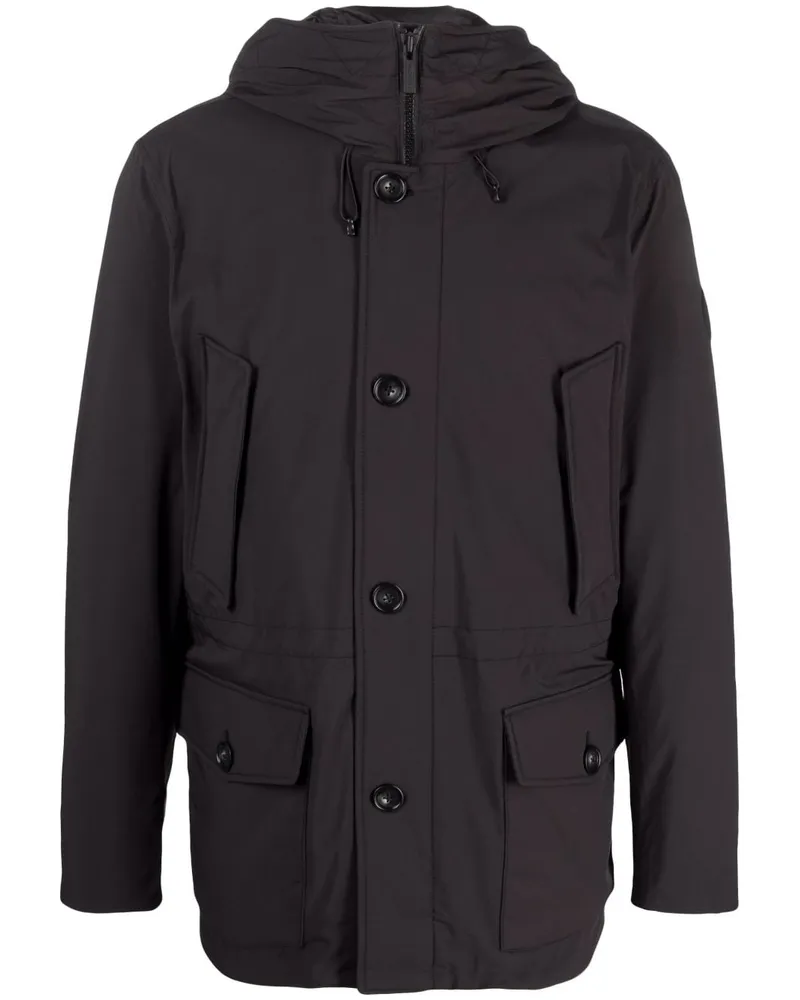 Woolrich Gefütterter Arctic Kapuzenparka - Schwarz Schwarz