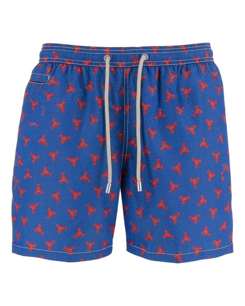 MC2 Saint Barth Lighting lobster-print swim shorts - Blau Blau