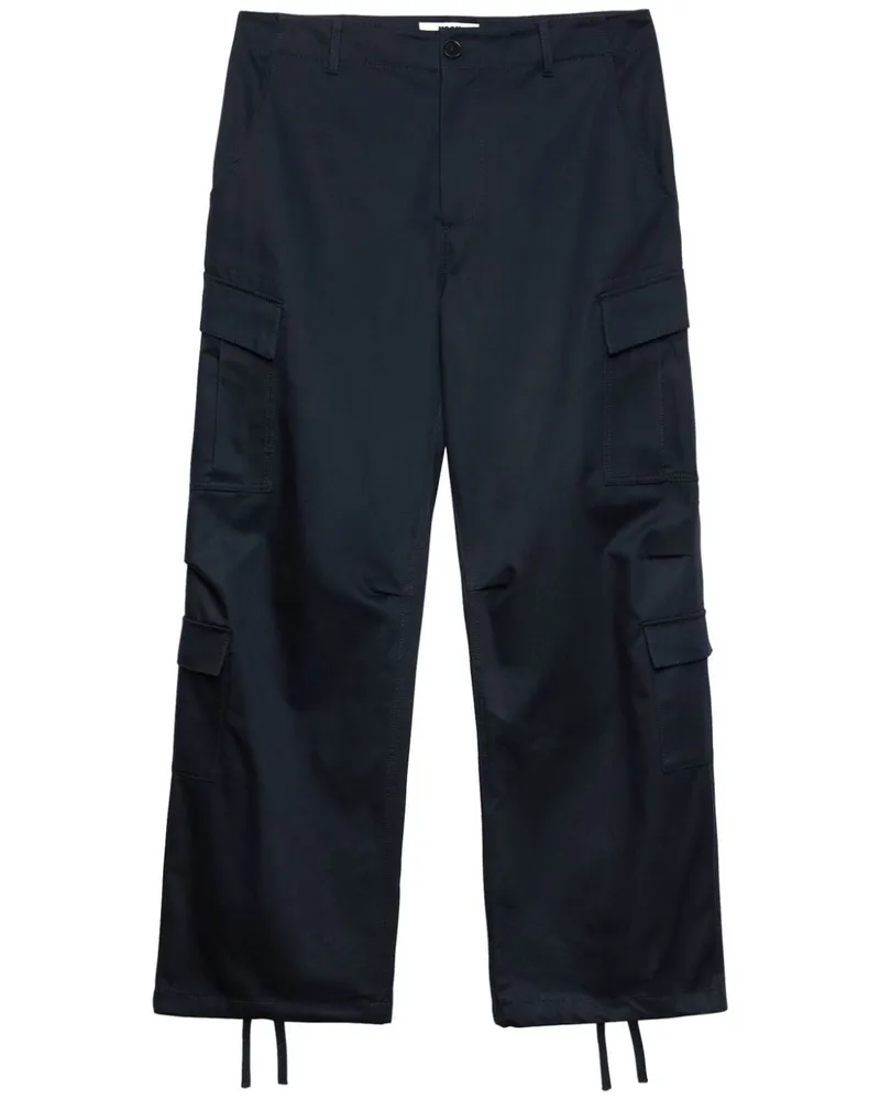 MSGM Cargohose mit Kordelzug - Blau Blau