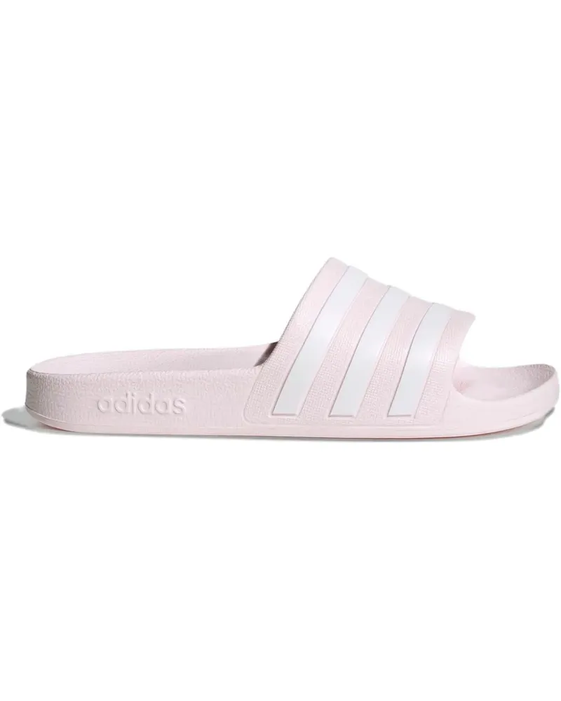 adidas Gestreifte Adilette Pantoletten - Rosa Rosa