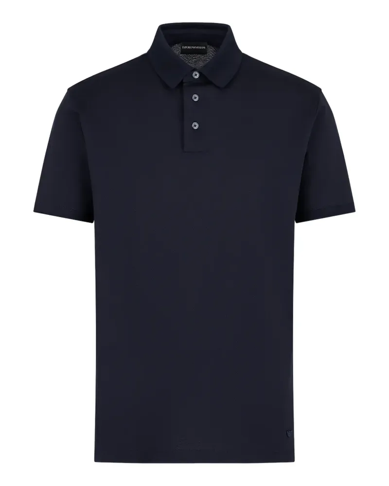 Emporio Armani Poloshirt mit Reißverschluss - Blau Blau
