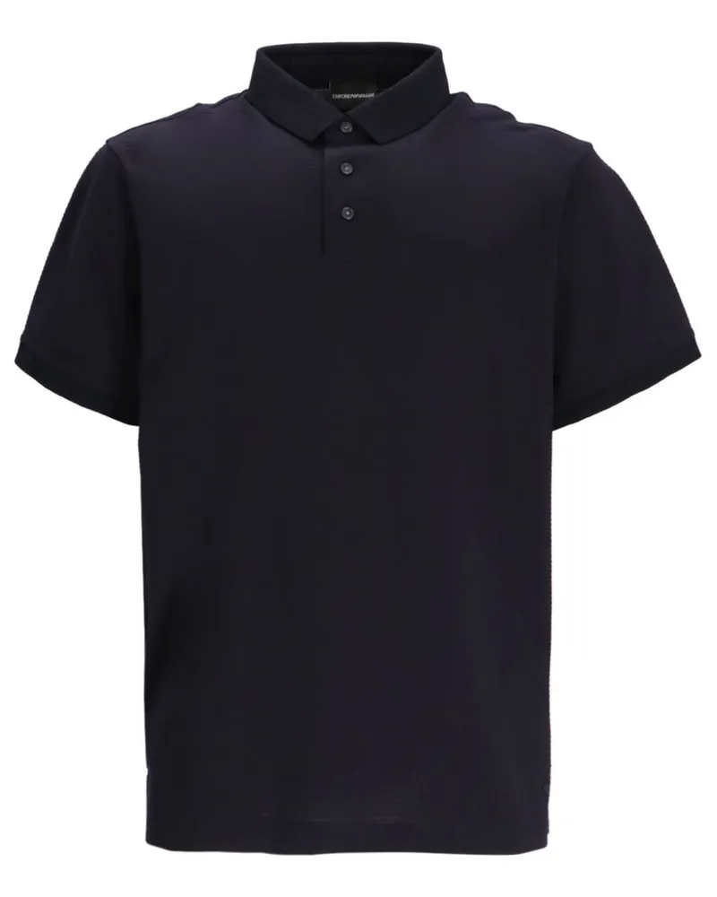 Emporio Armani Poloshirt mit Reißverschluss - Blau Blau