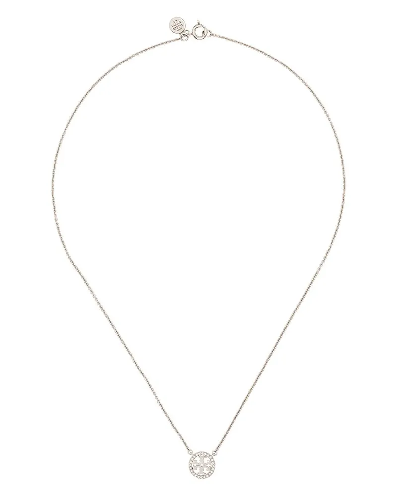 Tory Burch Miller Double T Halskette - Silber Silber