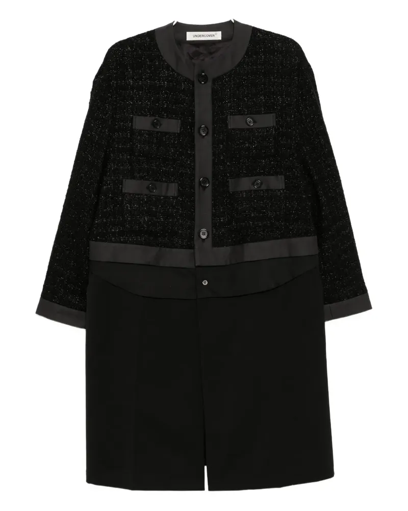 Undercover Tweed-Mantel aus Wollgemisch - Schwarz Schwarz