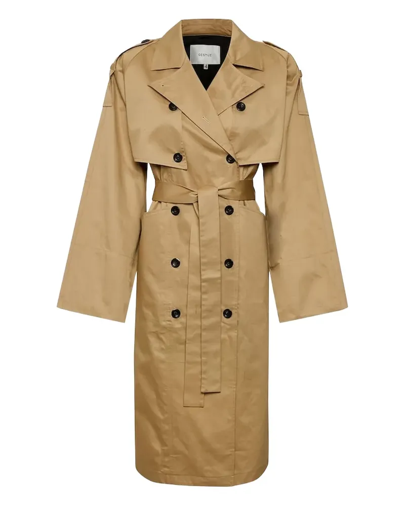 Gestuz Trenchcoat mit Gürtel - Braun Braun