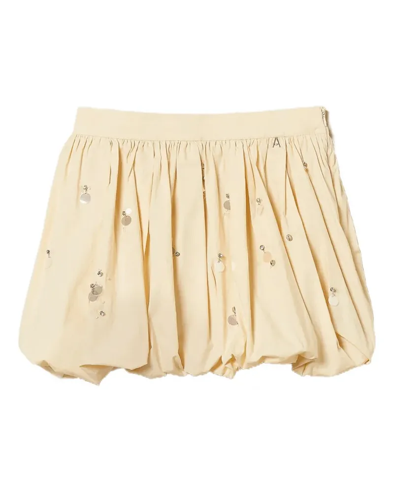 Twin-Set Rock mit Pailletten - Nude Nude