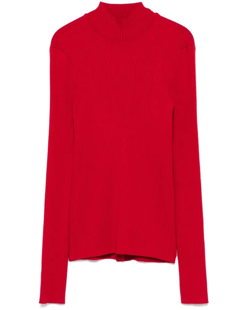 Twin-Set Gerippter Pullover - Rot Rot
