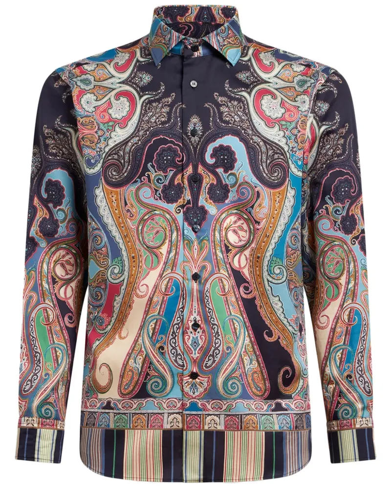 Etro Hemd mit Paisley-Print Blau