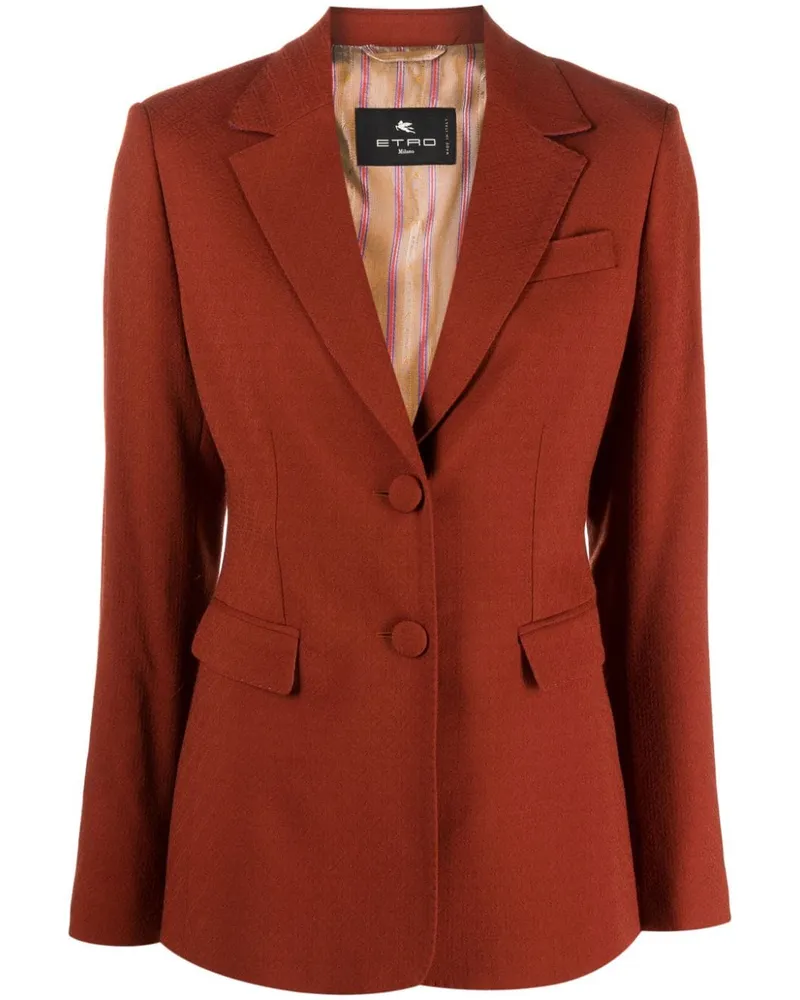 Etro Blazer mit fallendem Revers - Orange Orange