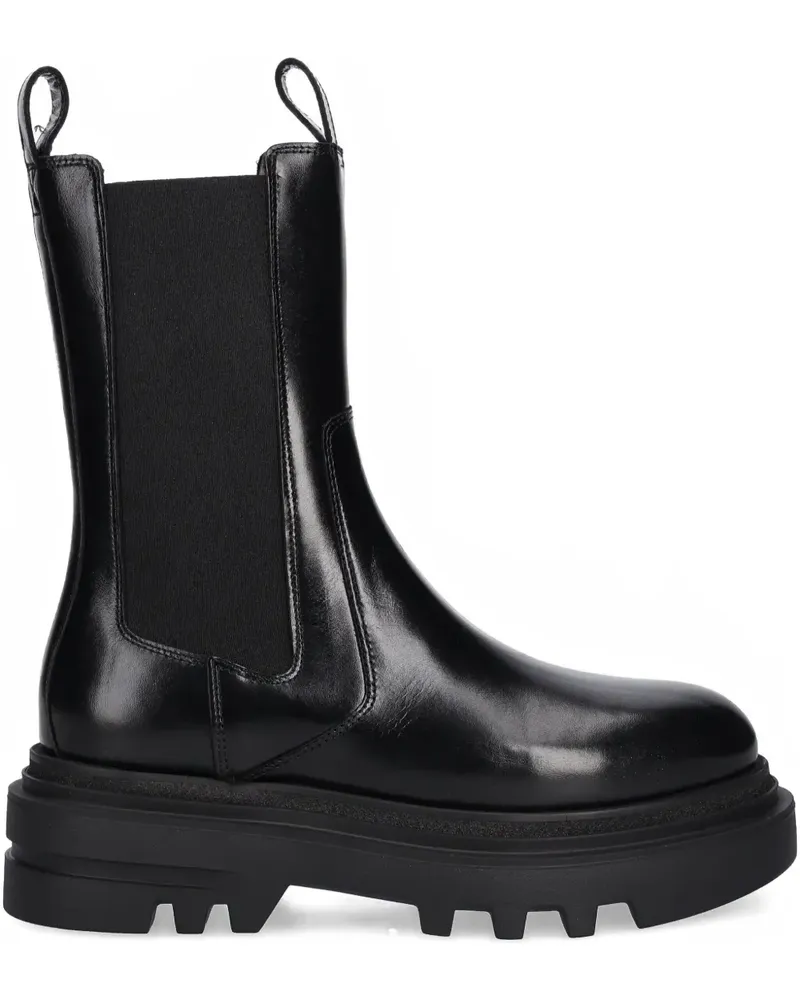 AllSaints 55mm Alex pull-tab boots - Schwarz Schwarz