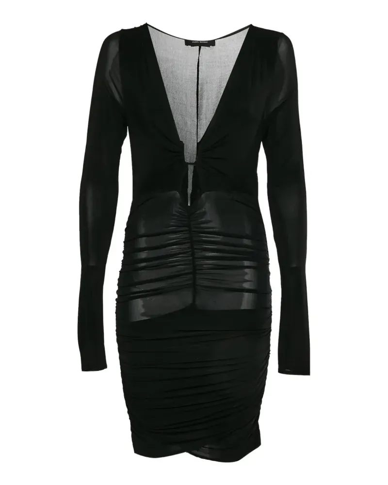 Roland Mouret Jordana ruched mini dress - Schwarz Schwarz