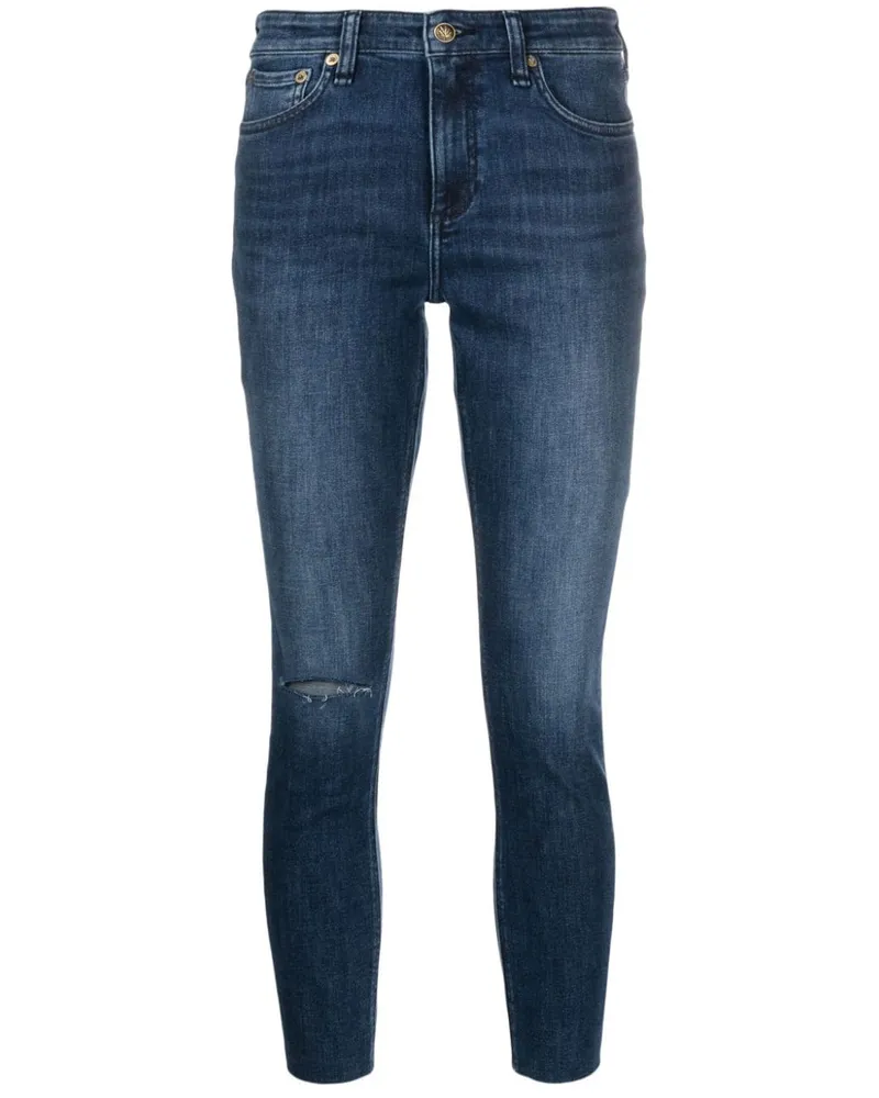 Rag & Bone Halbhohe Cate Skinny-Jeans Blau