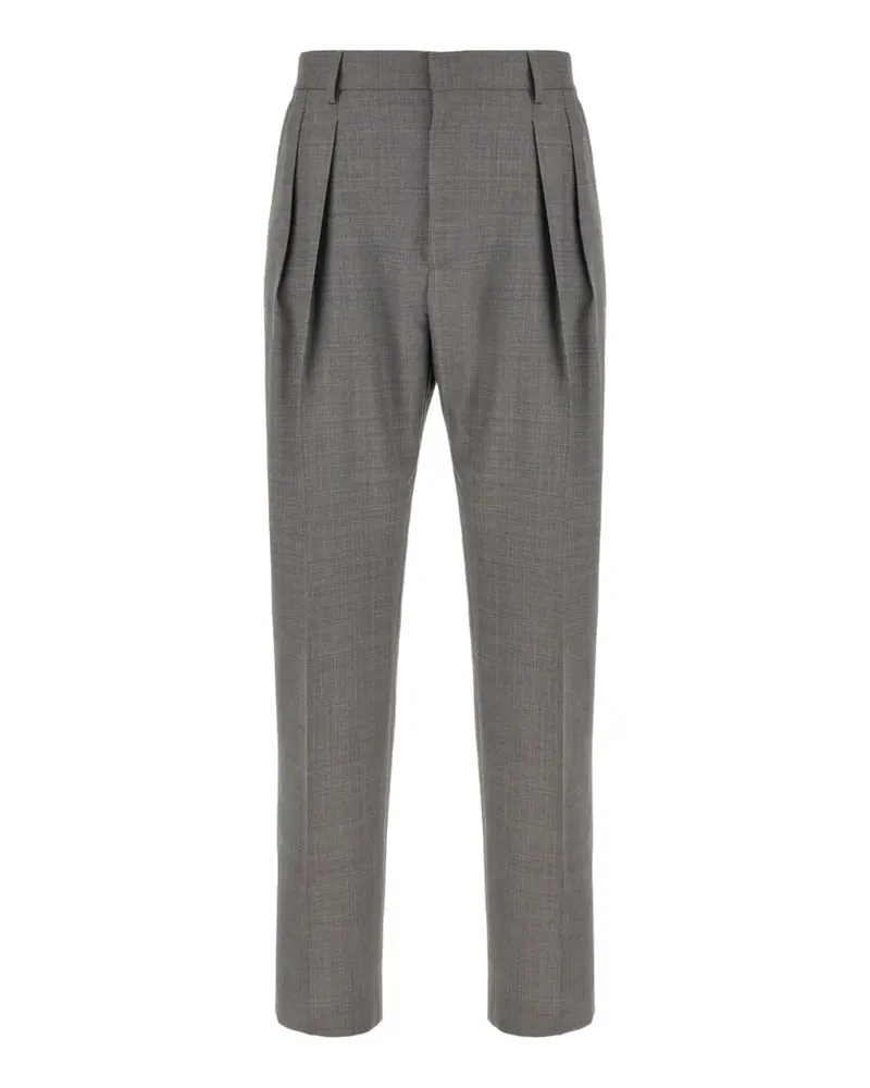 Paul Smith grey superfine merino wool pleated trousers - Grau Grau