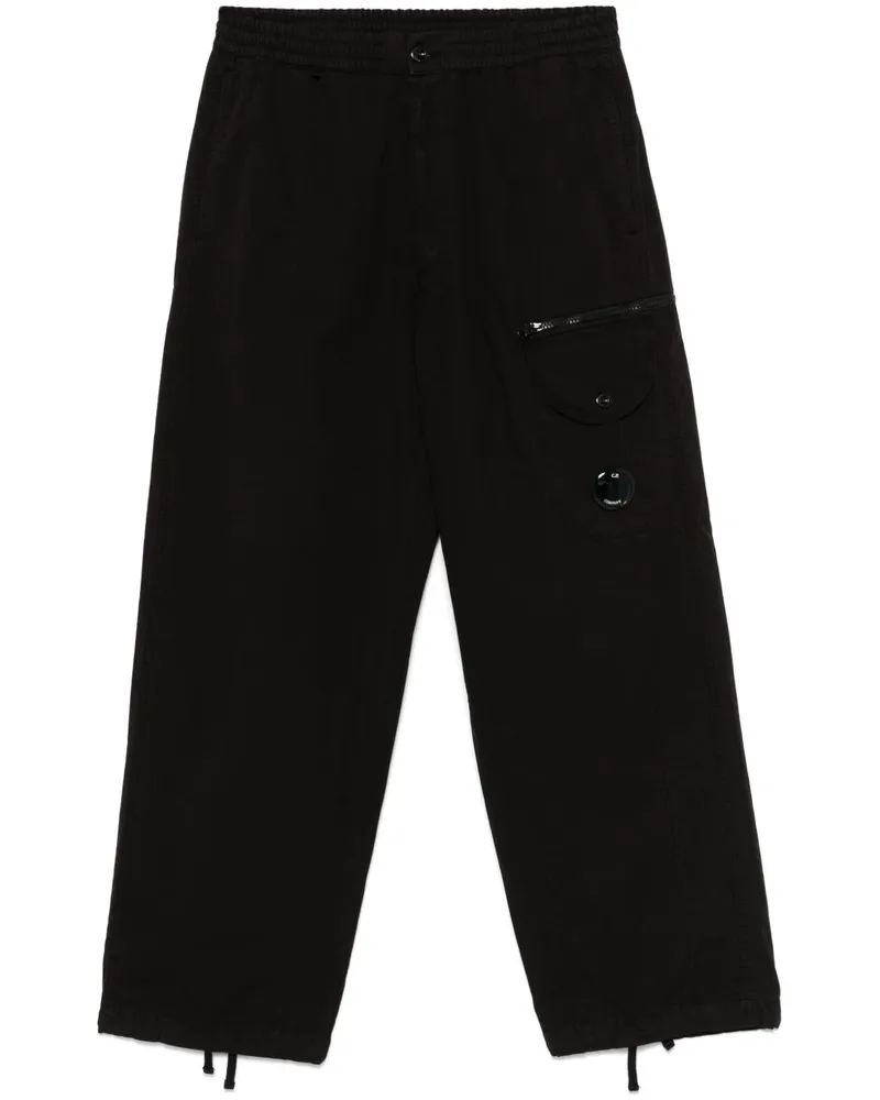 C.P. Company Hose mit Linsen-Detail - Schwarz Schwarz