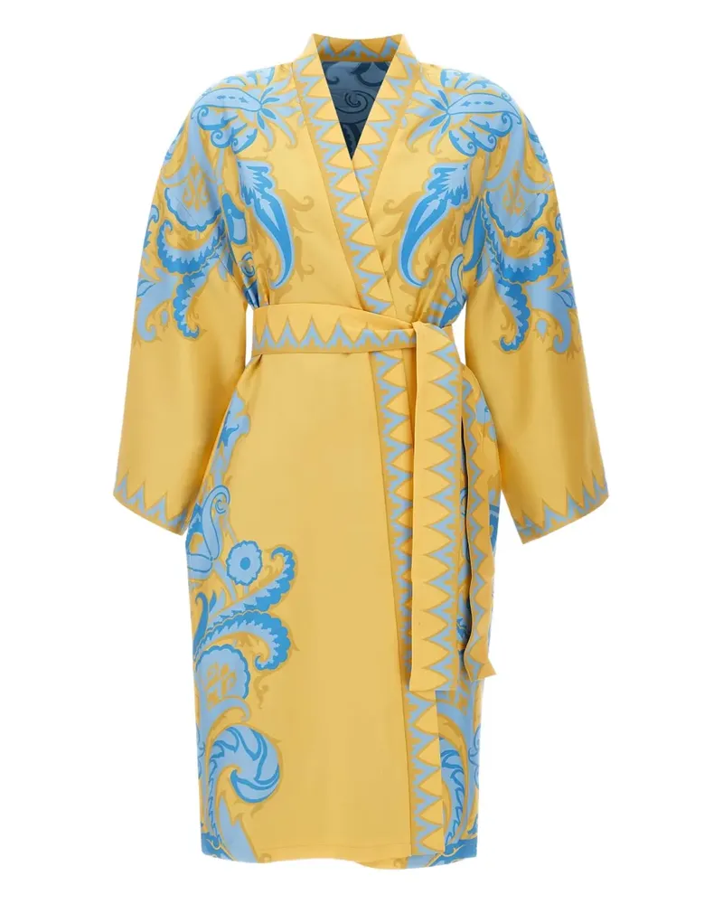 Etro Morgenmantel mit Ornate-Print - Gelb Gelb
