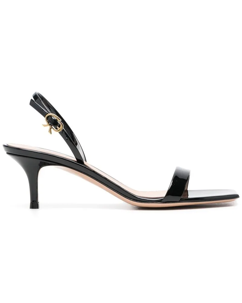 Gianvito Rossi Ribbon Kitten Sandalen 55mm - Schwarz Schwarz