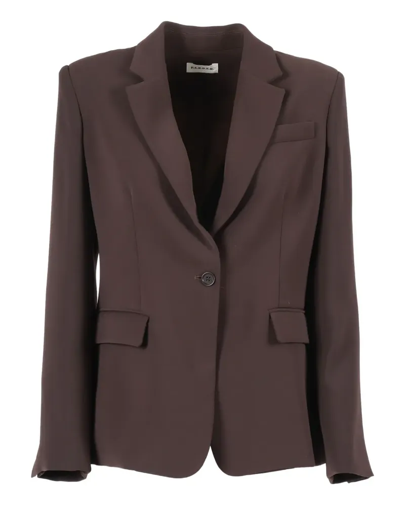P.A.R.O.S.H. P.A.R.O H. Einreihiger Blazer - Braun Braun