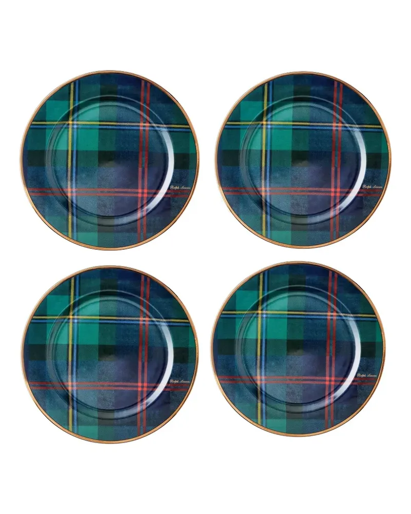 Ralph Lauren Home Teller mit Karomuster (4er-Set) - Grün Grün