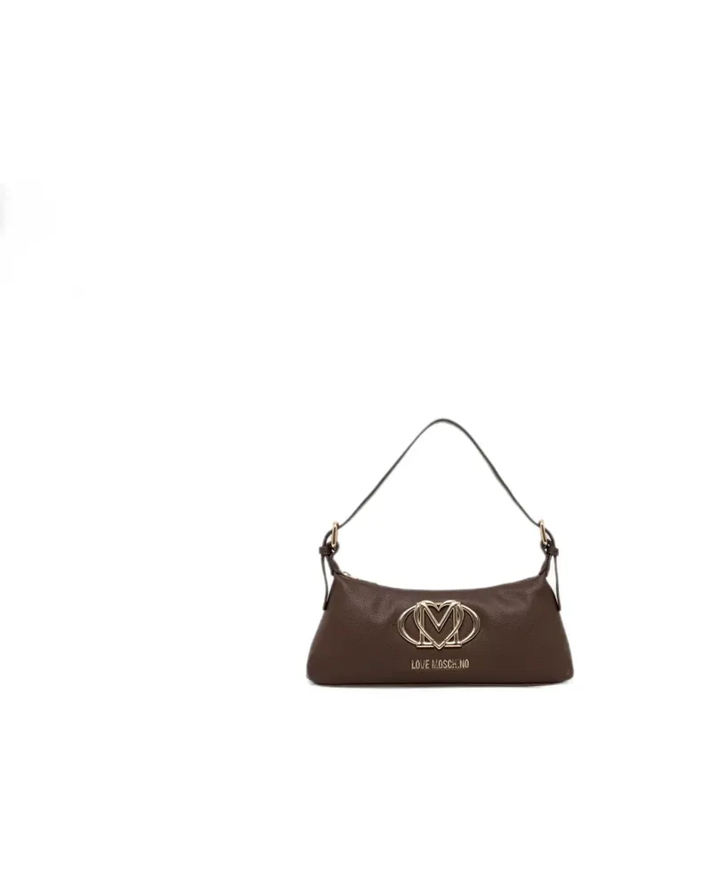 Moschino logo-plaque handbag - Braun Braun