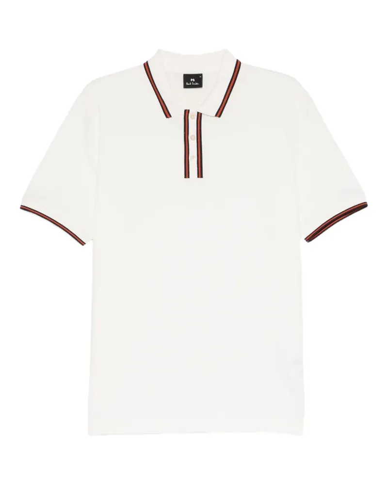Paul Smith Gestreiftes Poloshirt - Weiß Weiß