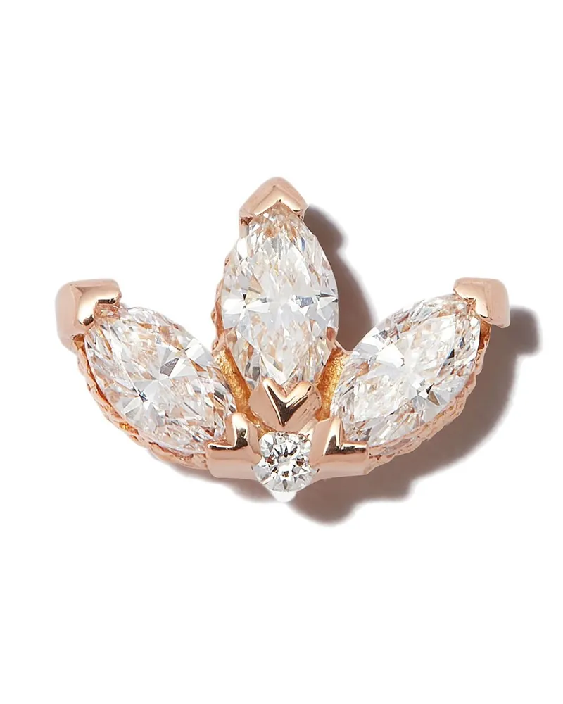 Maria Tash 18kt Rotgoldohrstecker mit Diamanten - Rosa Rosa