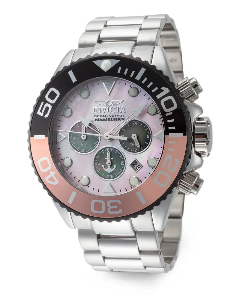 Invicta Ocean Voyage Armbanduhr 52mm - Rosa Rosa