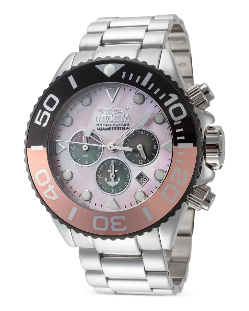 Invicta Ocean Voyage Armbanduhr 52mm - Rosa Rosa