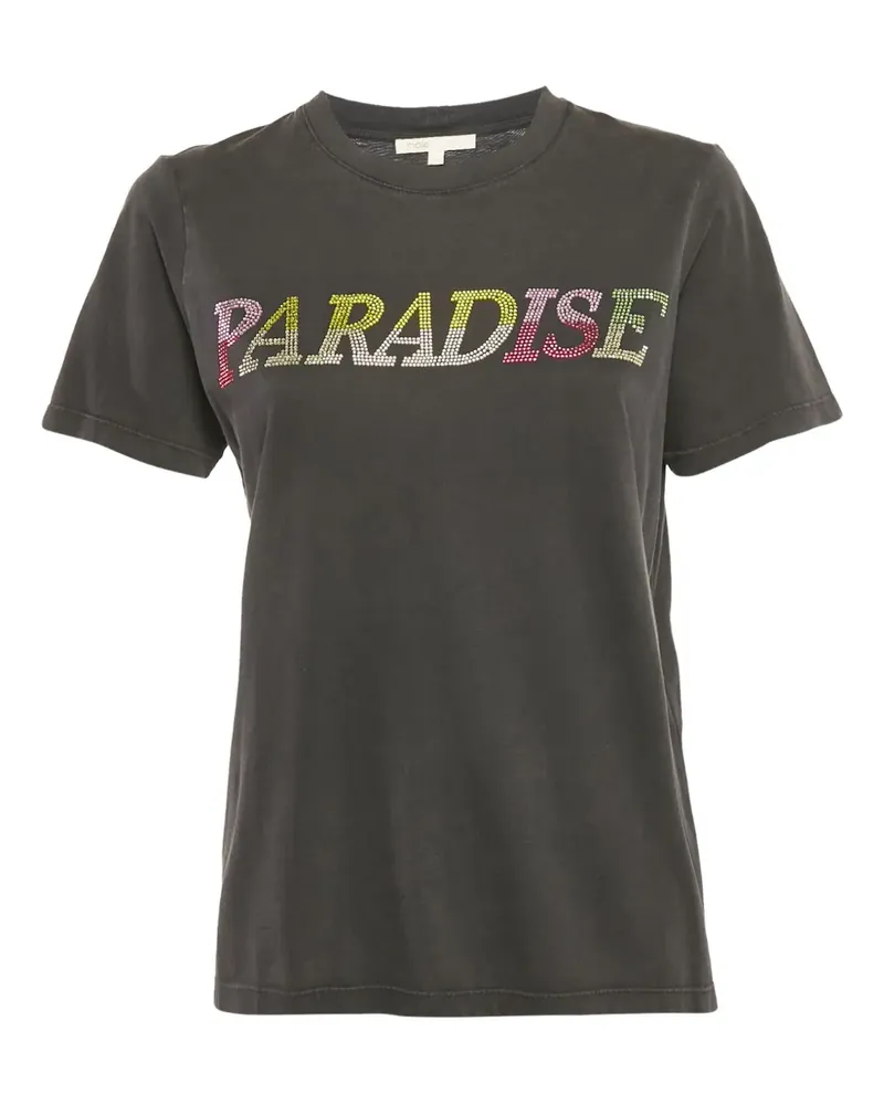 Maje Verziertes Paradise T-Shirt - Grau Grau