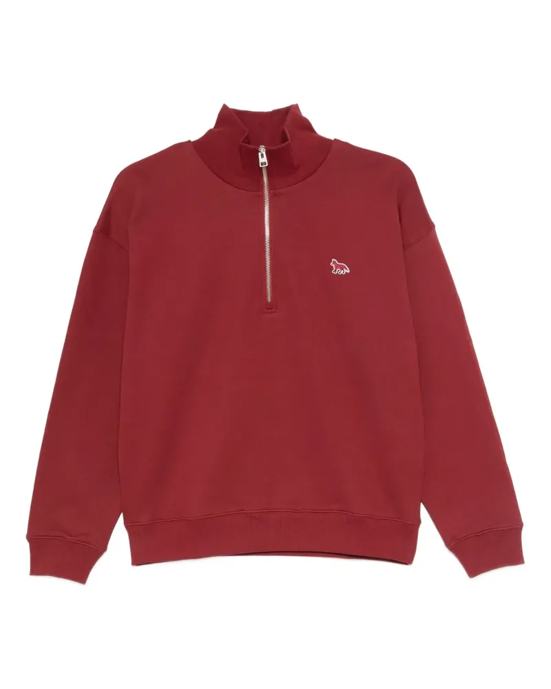 Kitsuné high-neck zip-up sweatshirt - Rot Rot