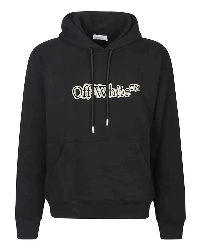 OFF-WHITE Hoodie mit Logo-Print - Schwarz Schwarz