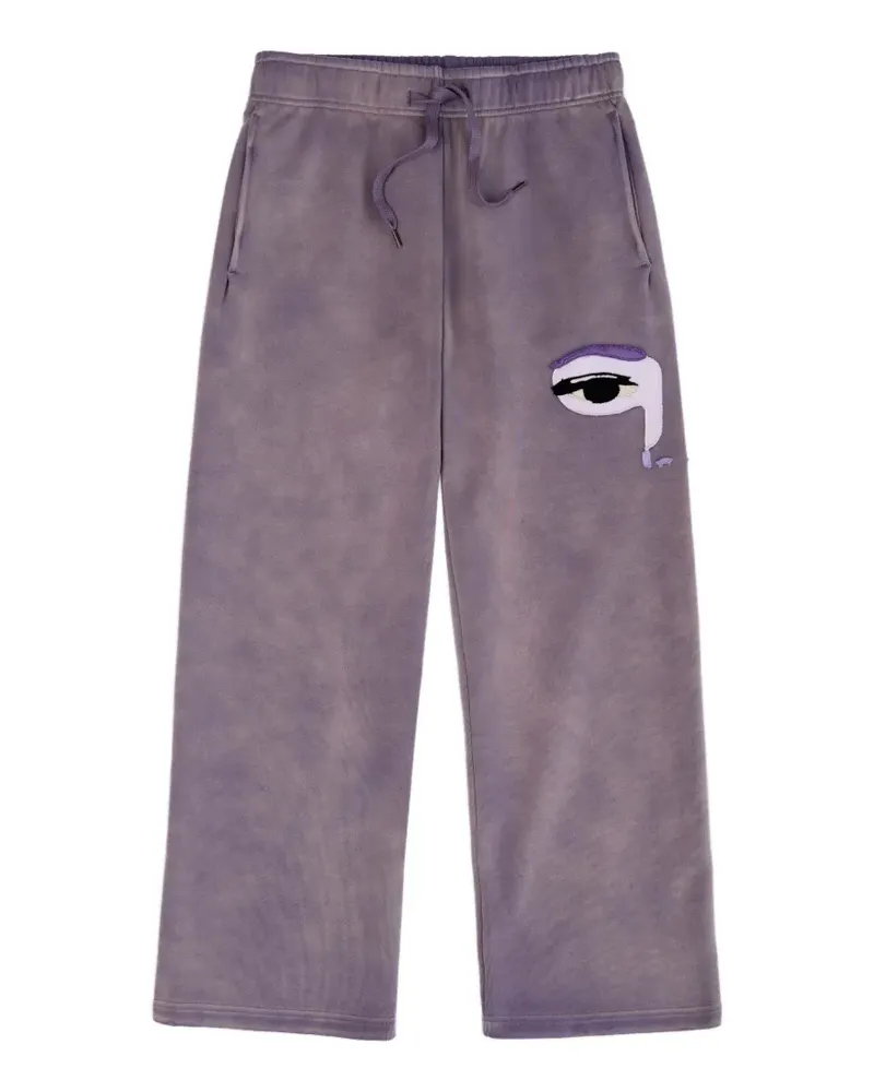 KidSuper Jogginghose mit besticktem Patch - Violett Violett