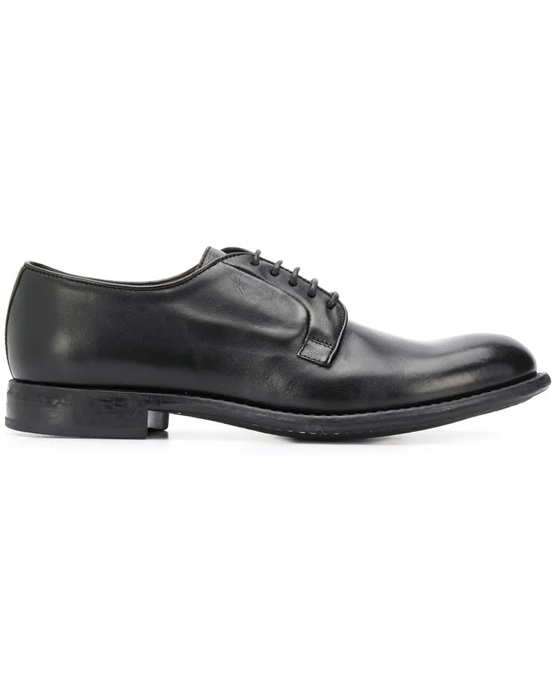 Doucal´s Glänzende Schnürschuhe - Schwarz Schwarz