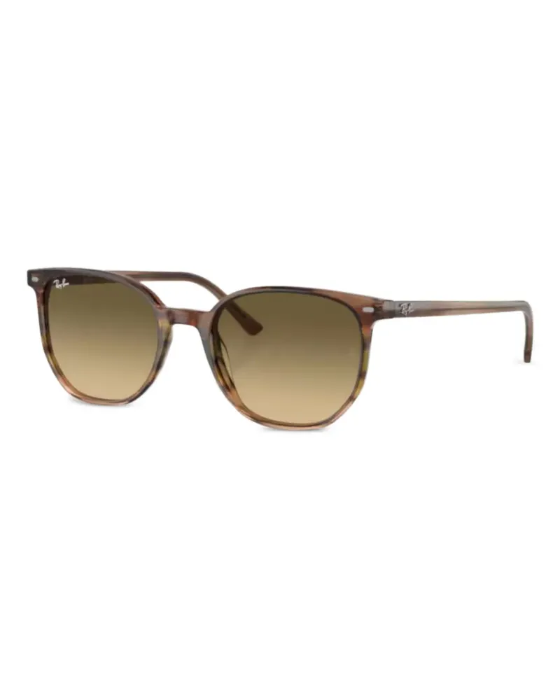 Ray Ban Sonnenbrille mit rundem Gestell - Braun Braun