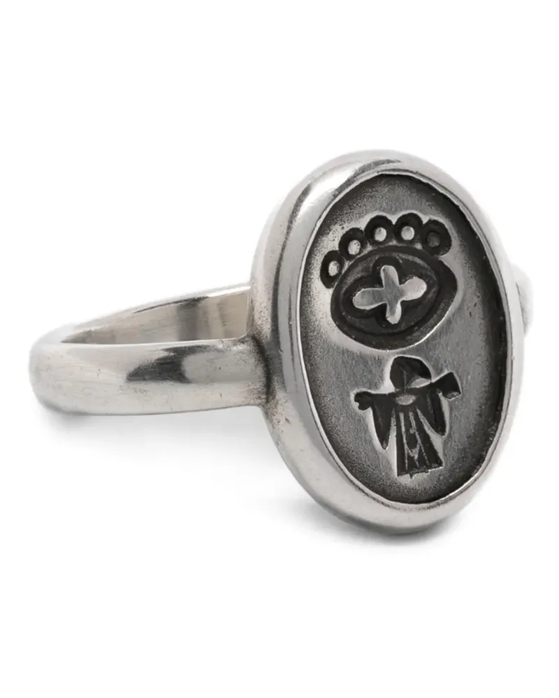 WERKSTATT:MÜNCHEN oval-shape ring - Silber Silber