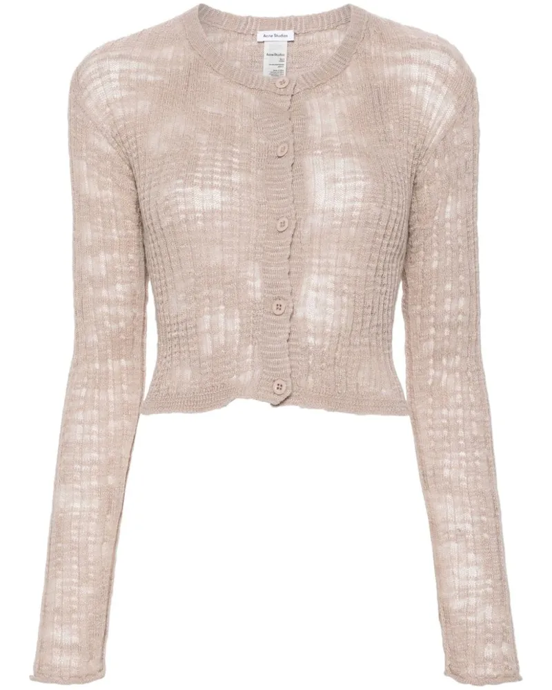 Acne Studios Semi-transparenter Cardigan - Rosa Rosa