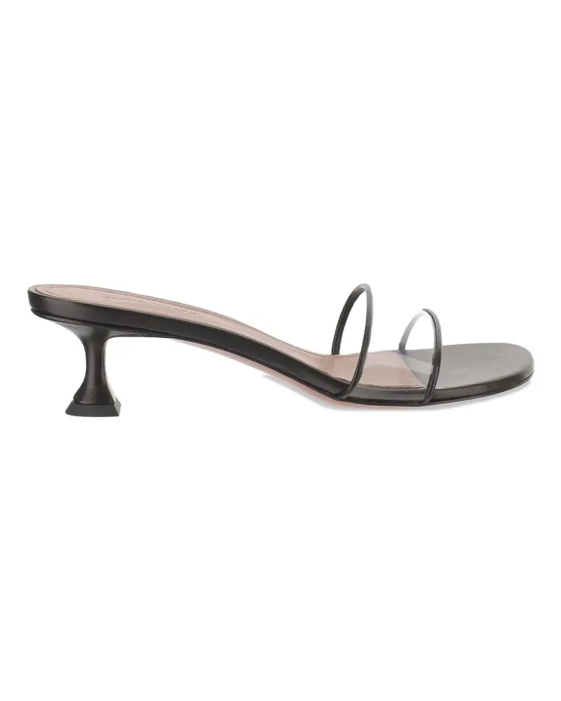 Amina Muaddi Andreea transparent-strap heeled sandals - Schwarz Schwarz