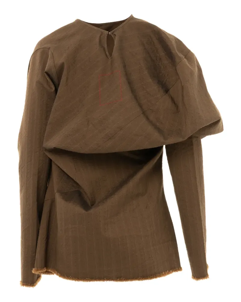 Uma Wang draped fringed top - Braun Braun