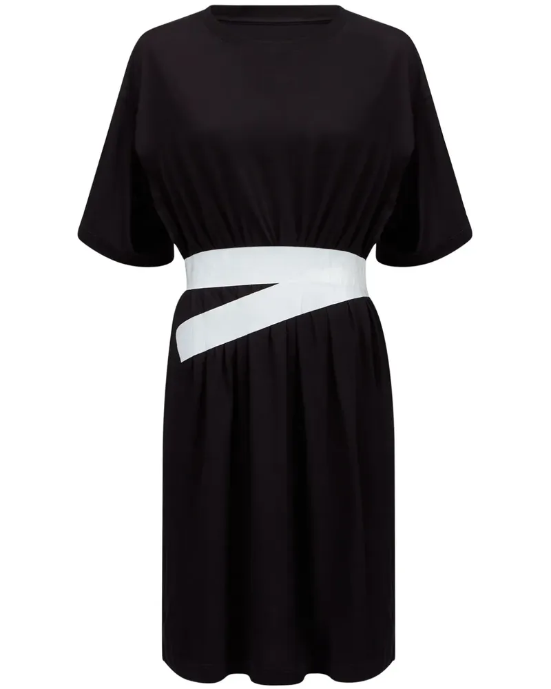 Maison Margiela T-Shirtkleid mit Gürtel - Schwarz Schwarz