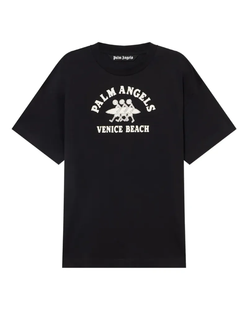 Palm Angels Surf Venice Beach T-Shirt - Schwarz Schwarz