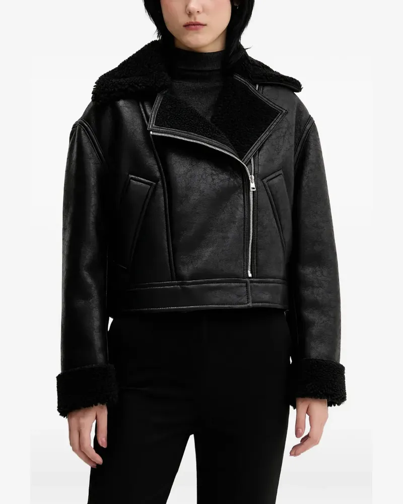 HUGO BOSS Anisse Jacke mit Reißverschluss - Schwarz Schwarz