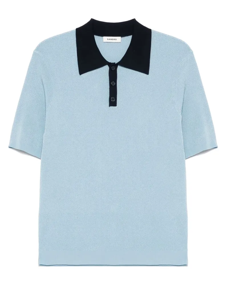 Sandro Zweifarbiges Poloshirt - Blau Blau