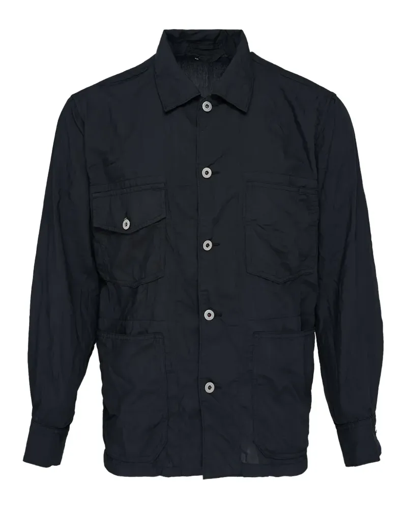 Comme des Garçons crinkled multi-pocket shirt - Schwarz Schwarz
